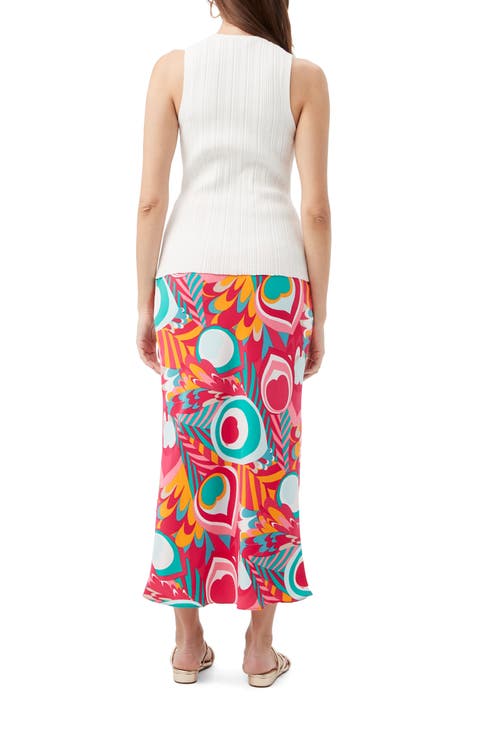 Trina Turk Printed Lighten Up 2 Slip Skirt