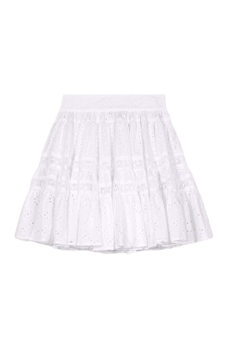 maje Short embroidered skirt, Alternate, color, 