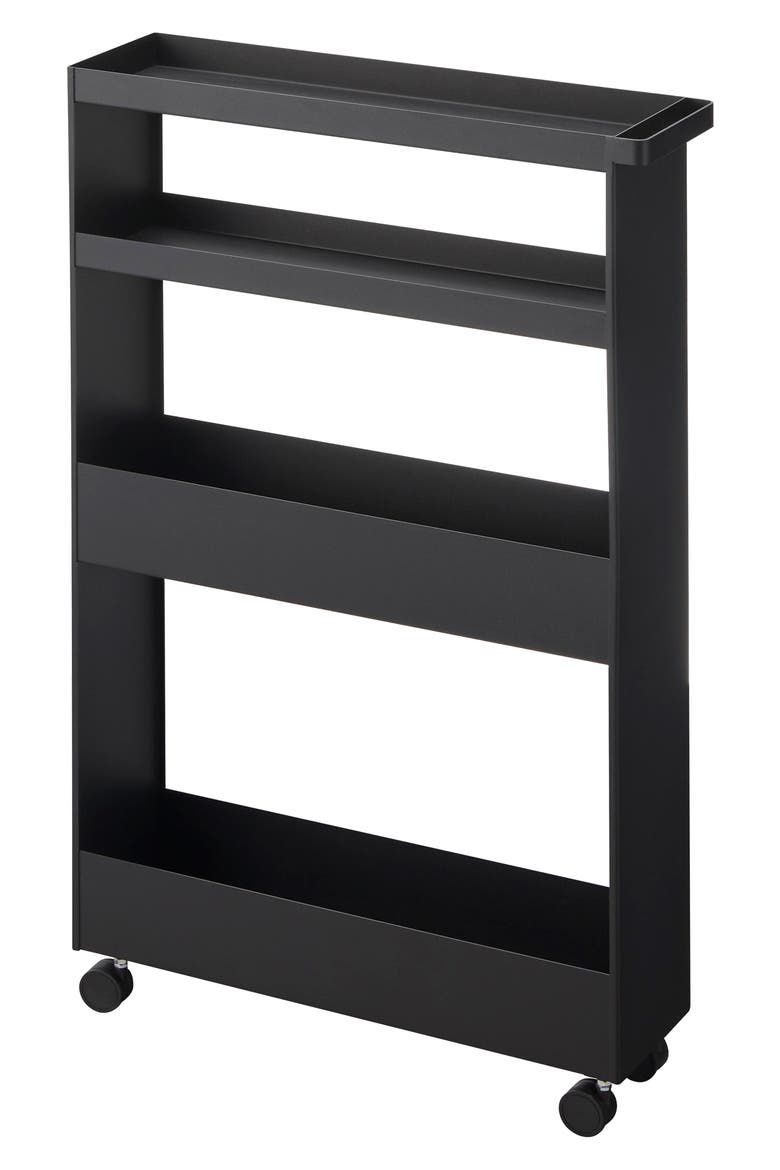 Slim Rolling Wagon, Main, color, BLACK