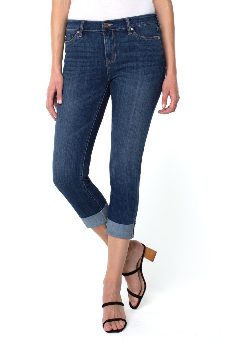 Liverpool Charlie Wide Cuff Capri Jeans, Alternate, color, EASTON