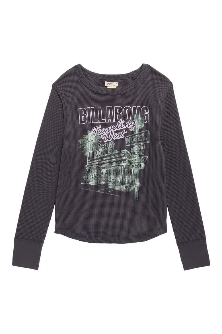 Kids' Traveling West Long Sleeve T-Shirt, Main, color, BLACK SANDS