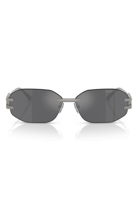 58mm Oval Sunglasses