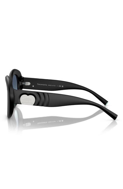 Tiffany & Co . 52mm Gradient Round Sunglasses In Black