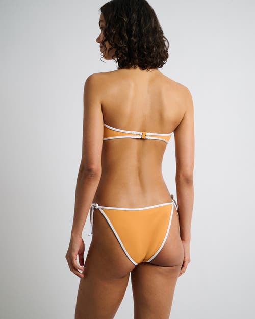 Onia Cleo Bikini Bottom In Sunset/white