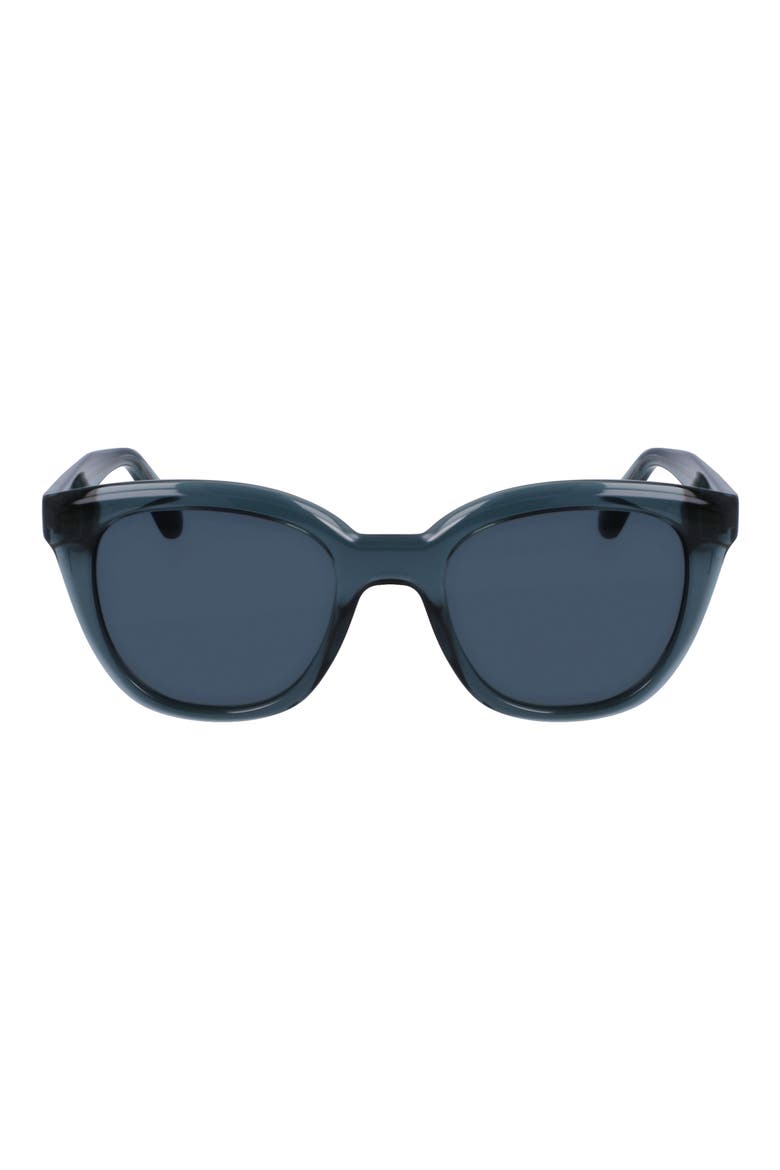Classic Logo Tea Cup 52mm Round Sunglasses, Main, color, TRANSPARENT AVIO