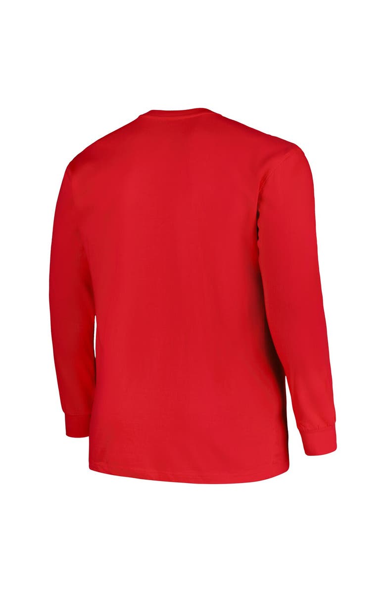 PROFILE Men's Profile Red Cincinnati Bearcats Big & Tall Two-Hit Long Sleeve T-Shirt, Alternate, color, 