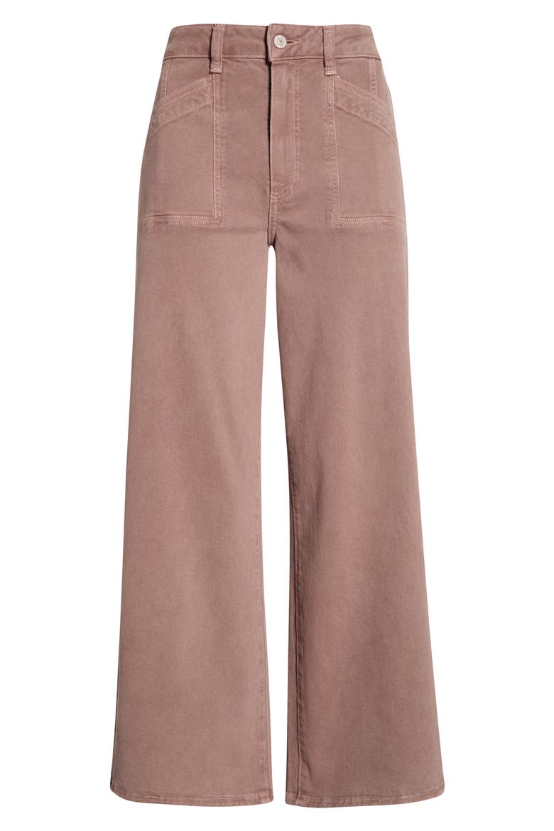 Anessa High Waist Ankle Wide Leg Jeans, Alternate, color, VINTAGE MAUVE MIST