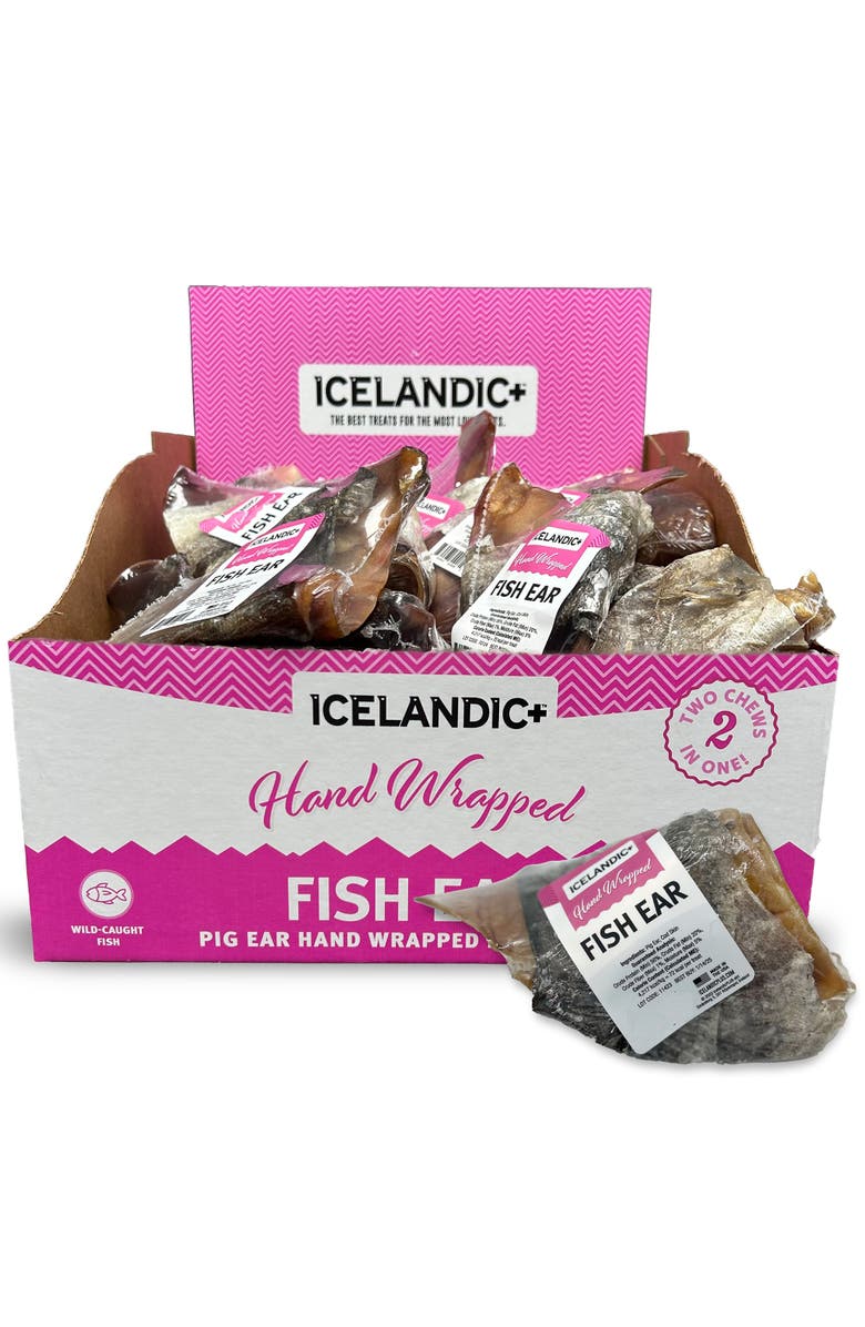 ICELANDIC+ Fish Ear 30 Pack Dog Treats, Main, color, Multicolored