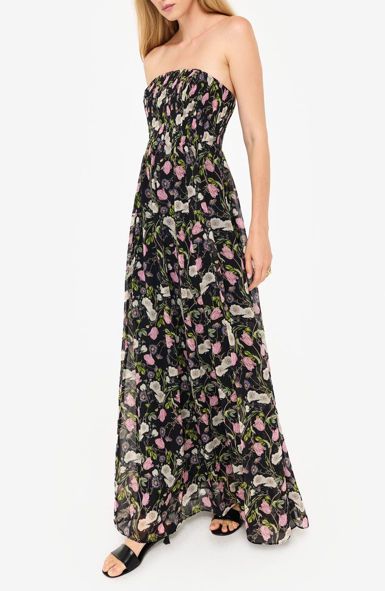 CAMI NYC Minoa Floral Strapless Gown, Main, color,