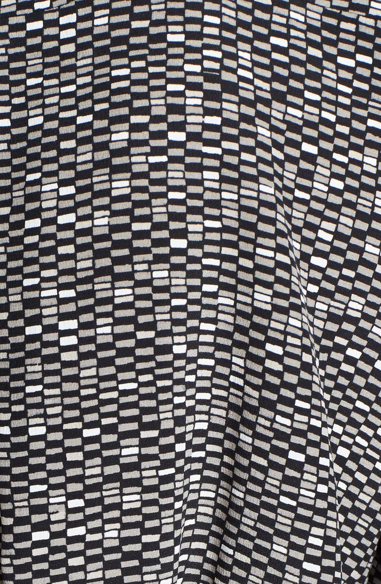 Vince Silk Drawstring Long Sleeve Shirtdress, Alternate, color, 