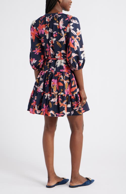Caslonr Caslon(r) Tie Neck Tiered Dress