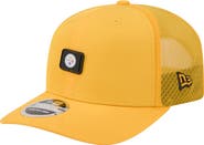 New Era Men's New Era Gold Pittsburgh Steelers Micro Badge 9SEVENTY Adjustable Hat