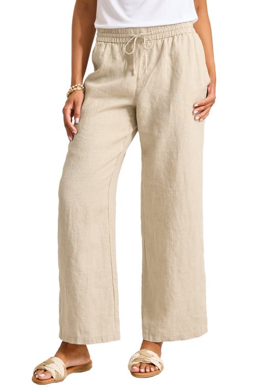 Tommy Bahama Two Palms Easy Linen Drawstring Pants In Natural