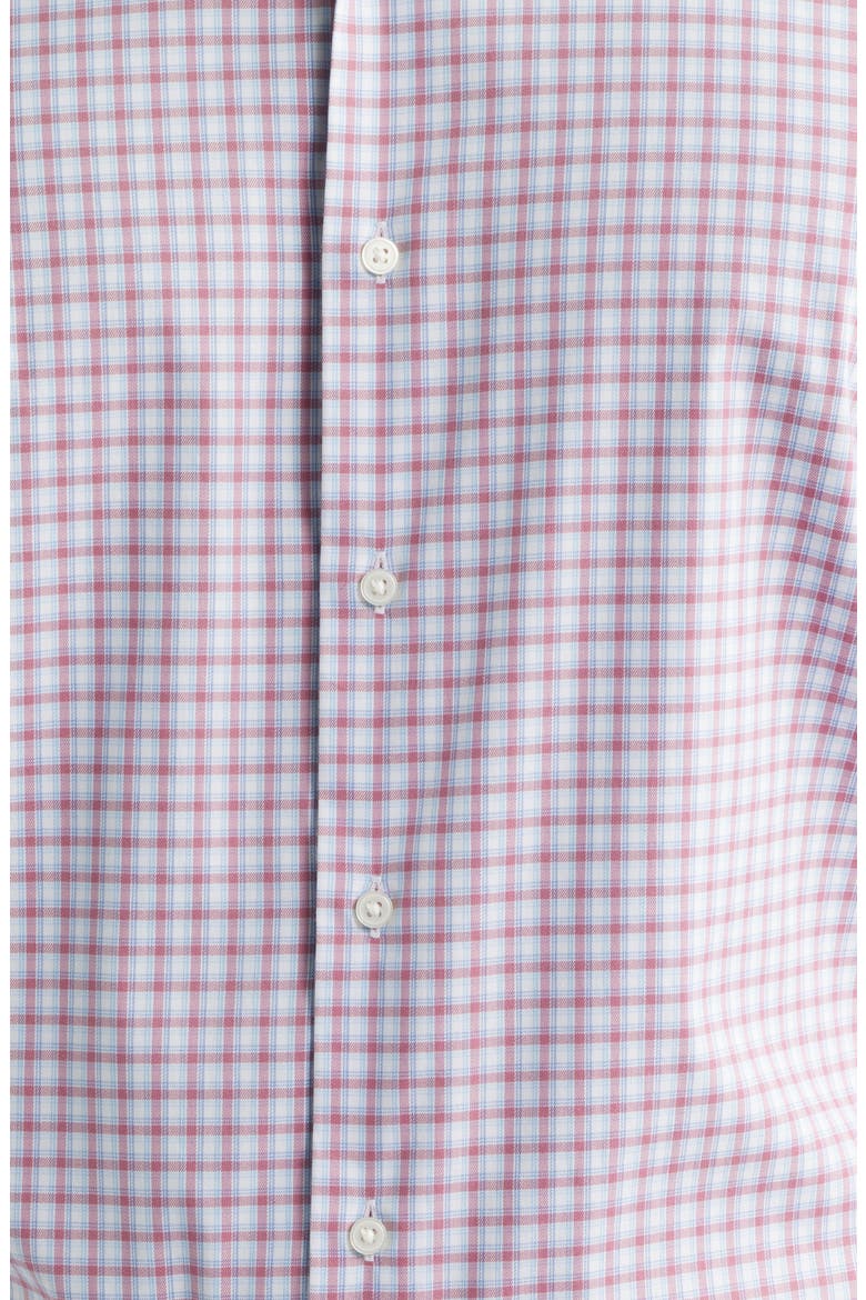 Wilson Plaid Performance Twill Button-Down Shirt, Alternate, color, DUSTY ROSE