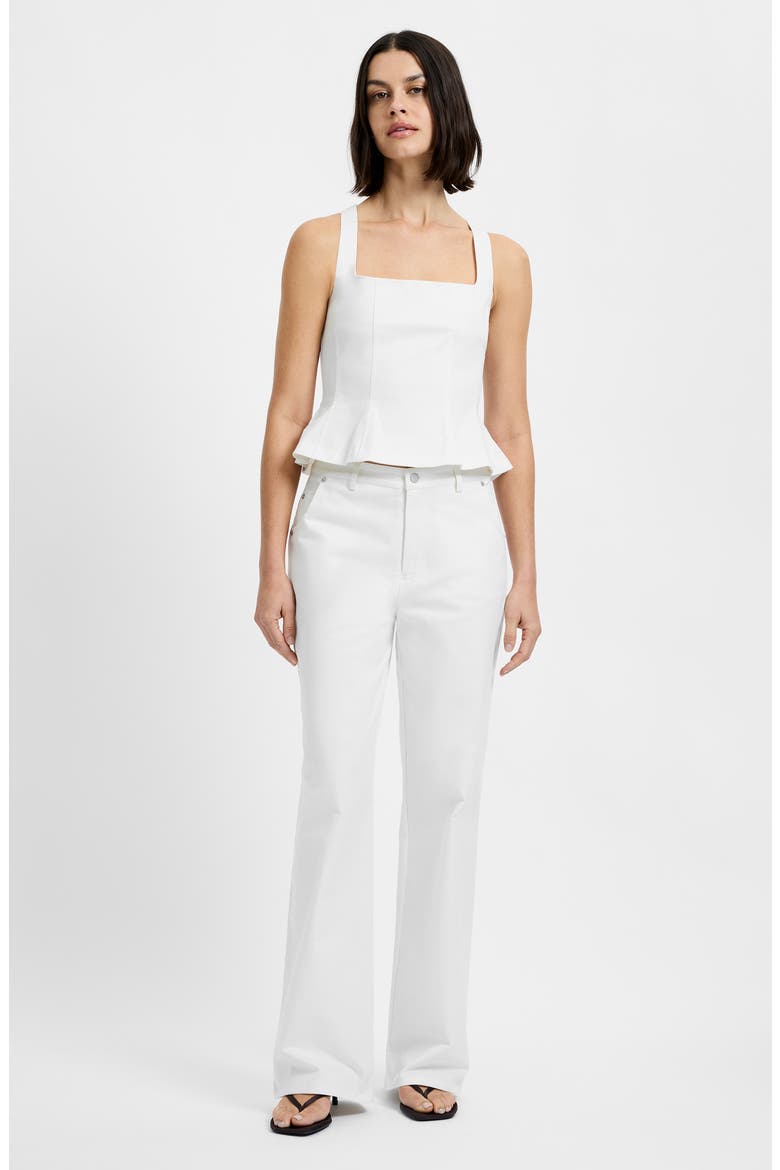 Inez Relaxed Straight Leg Jeans, Alternate, color, SUMMER WHITE