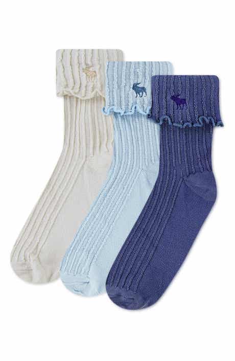 abercrombie kids Kids' Assorted 3-Pack Crew Socks