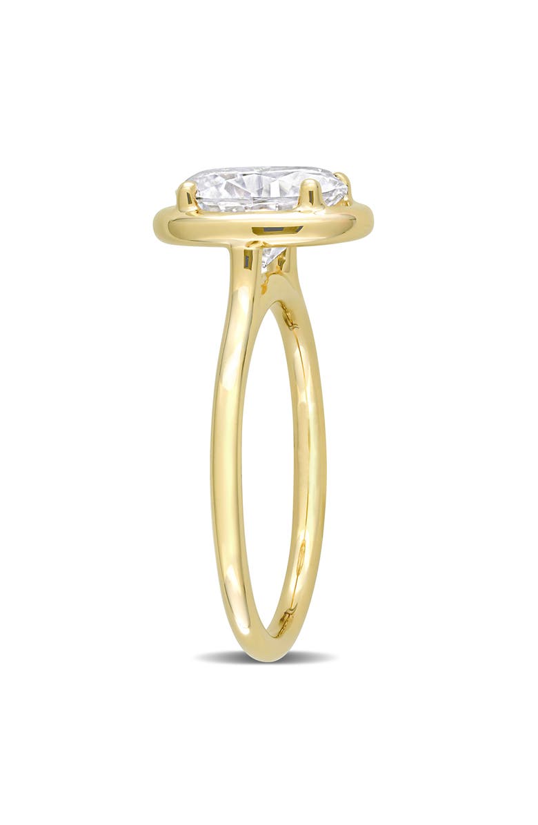 DELMAR Oval Lab Created Moissanite Ring, Alternate, color, Gold