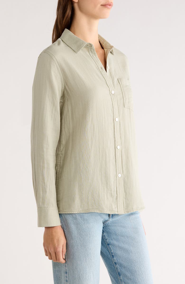 Rails Freeman Cotton Button-Up Shirt, Alternate, color, Vintage Sage