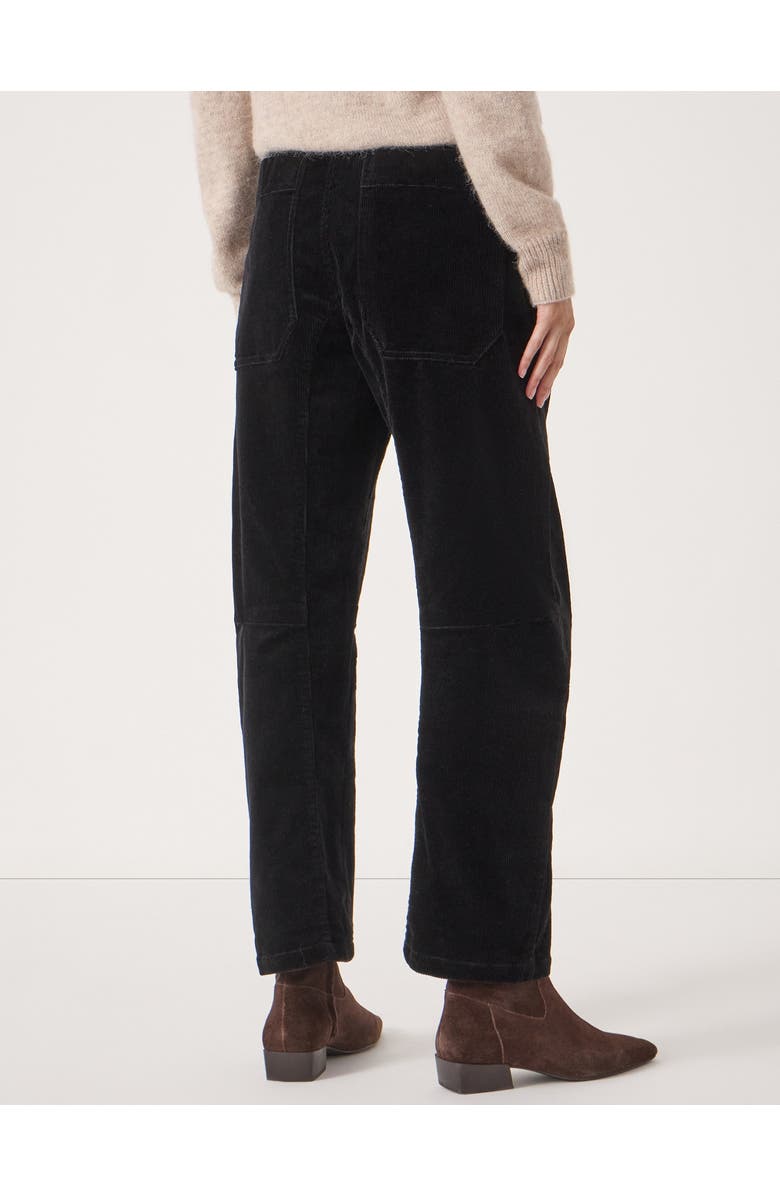 Hush Cordi Barrel Leg Cord Pants, Alternate, color, Black