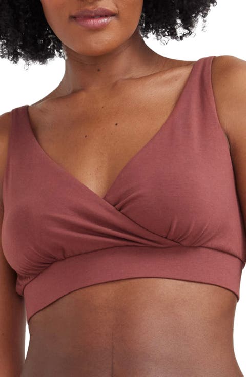 Crossover Pima Cotton Blend Nursing Bra