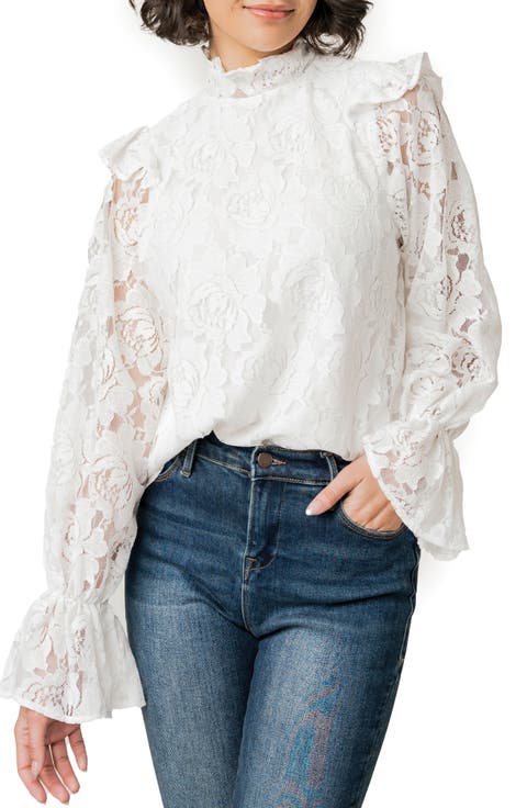 Ruffle Lace Top