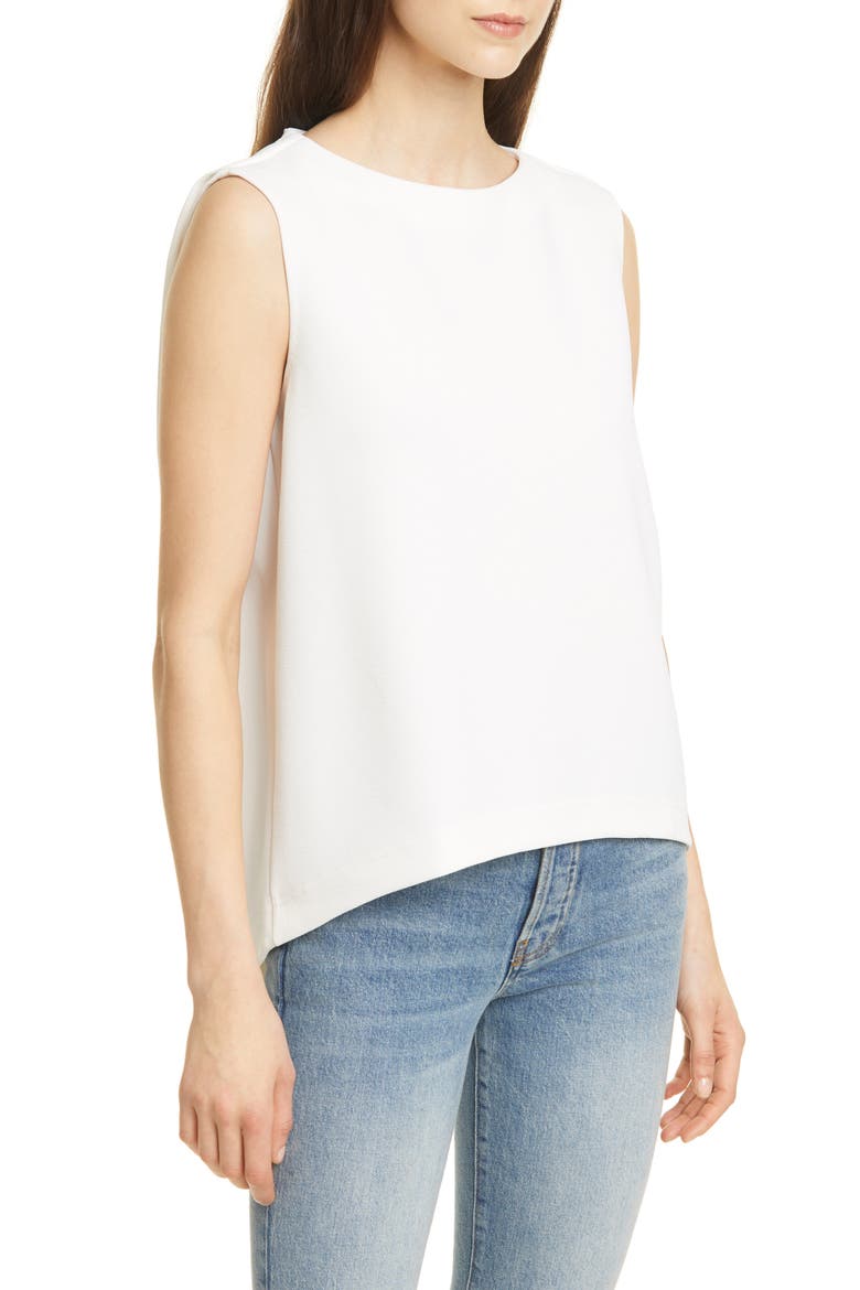 Sculptural Top, Alternate, color, CRESCENT CREAM