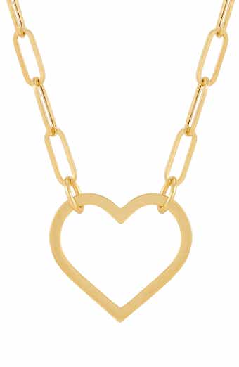 Frankie & Zoe Open Heart Pendant Necklace