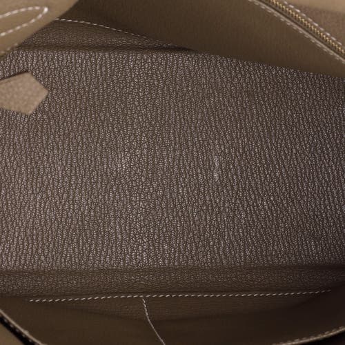Pre-owned Hermes Hermes Kelly Handbag Grey Togo With Gold Hardware 28 In Brown