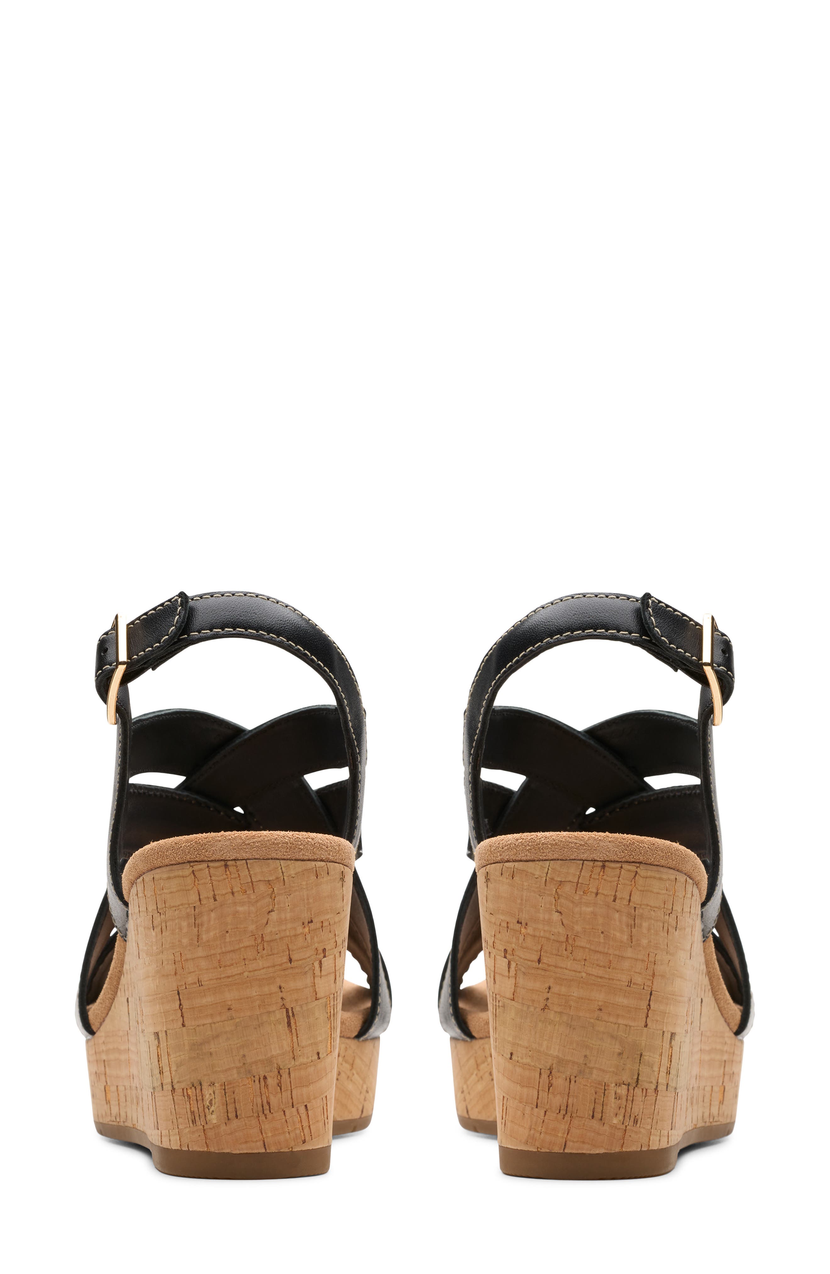 Clarks<sup>®</sup> Savina Slingback Wedge Sandal, Alternate, color, 