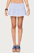EDIKTED Dora Stripe Miniskirt