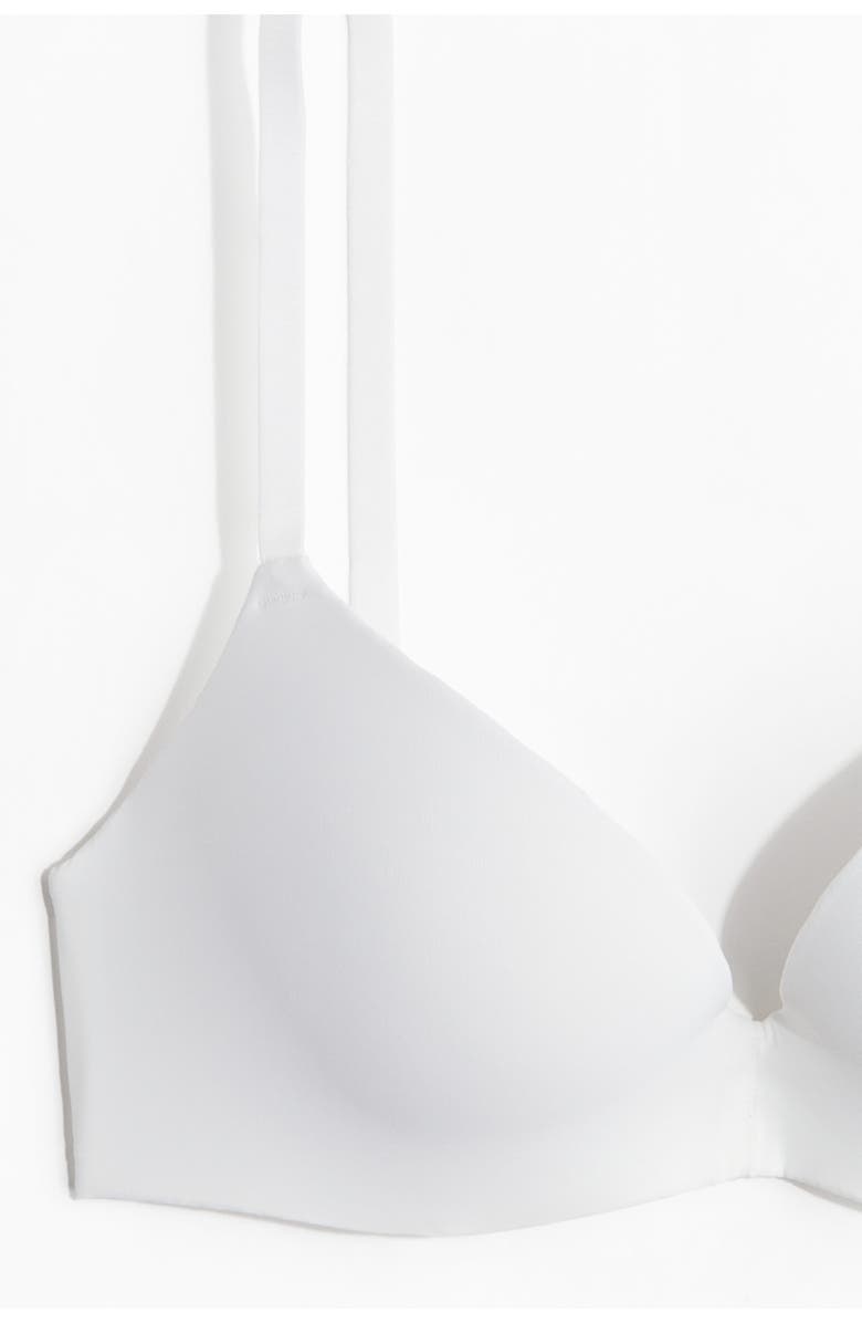 H&M Microfibre Super Push-up Bra, Alternate, color, White
