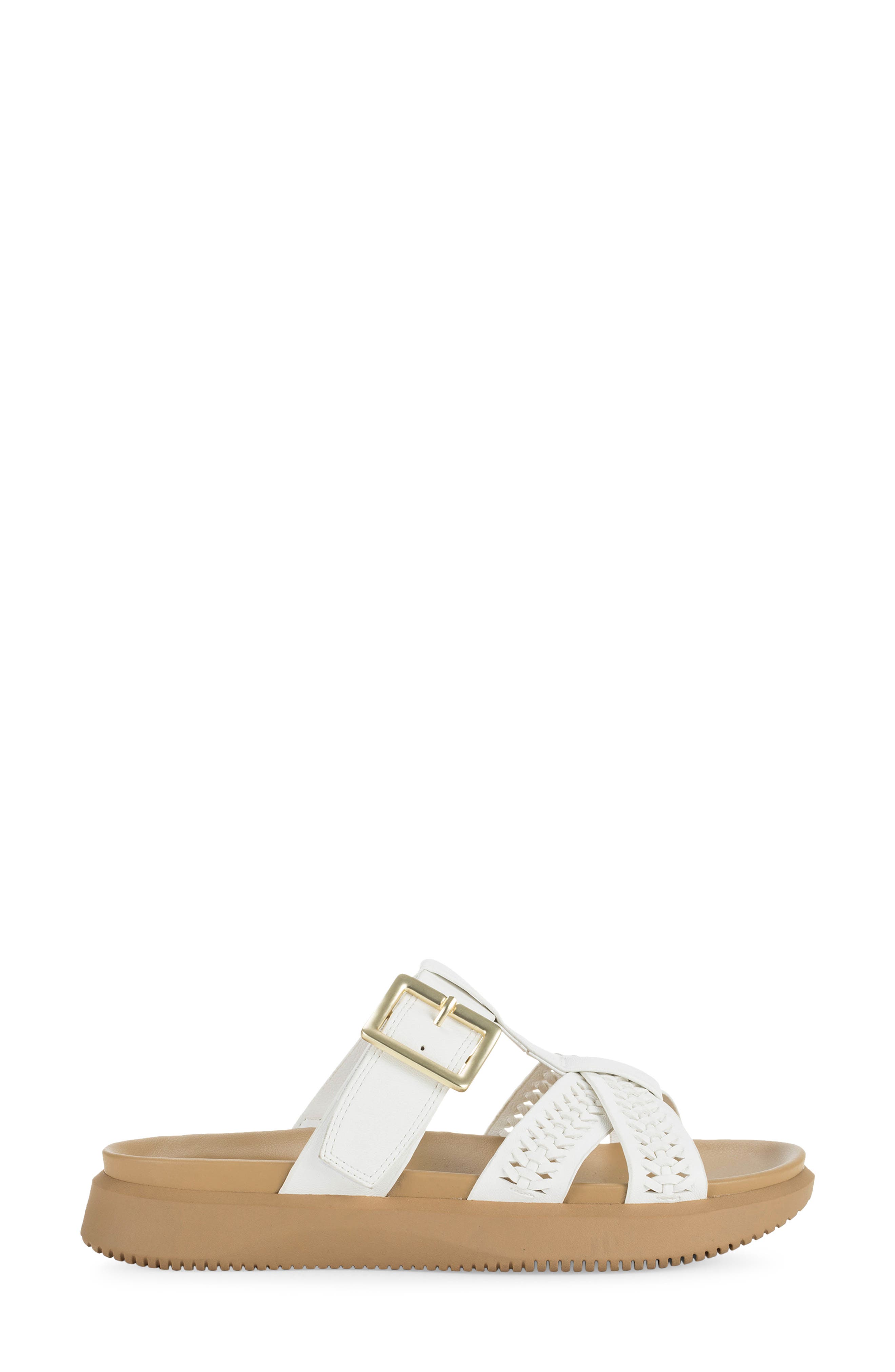 Emmery Slide Sandal, Alternate, color, WHITE