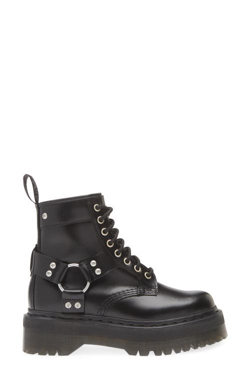 Dr. Martens 1460 Harness 8 Eye Boot In Black