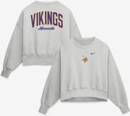 Nike Women's Nike Gray Minnesota Vikings Oversized Primetime Phoenix Fleece Sweatshirt