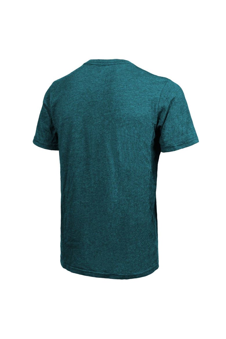 Men's Majestic Threads Midnight Green Philadelphia Eagles Super Bowl LVII Tri-Blend Desert T-Shirt, Alternate, color, Green