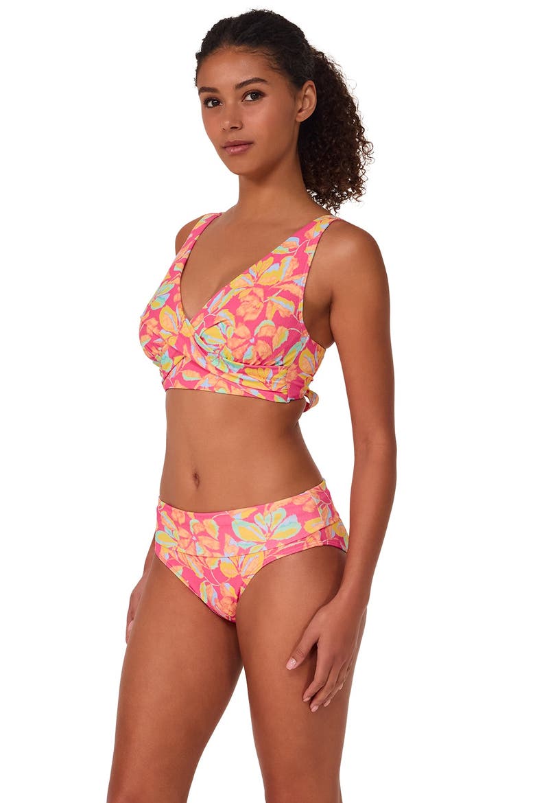 Elsie Bikini Swimsuit Top - D Cup, Alternate, color, Magic Hour Crepe