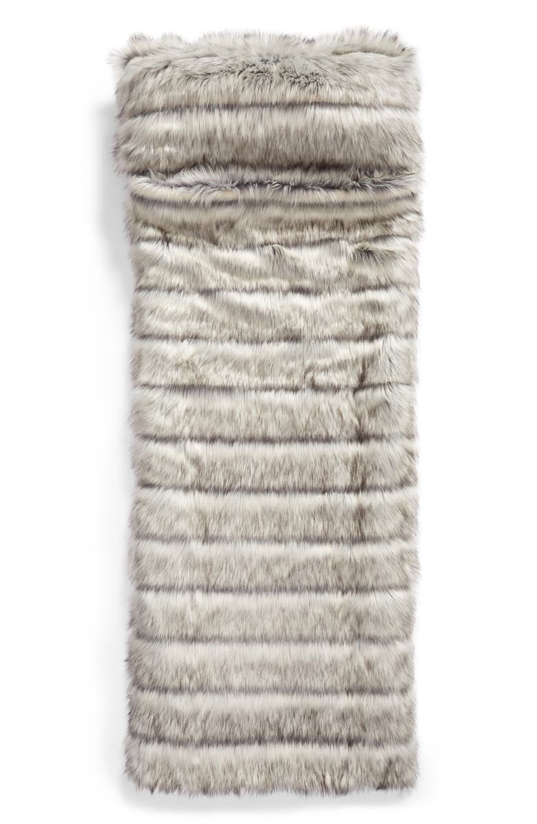 NORDSTROM AT HOME Luxe Faux Fur Slumber Bag, Main, color, 