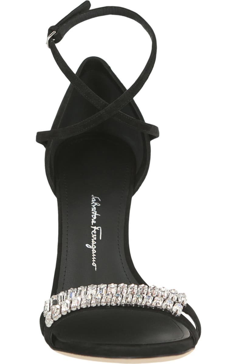 FERRAGAMO Ines Ankle Strap Sandal, Alternate, color, Black