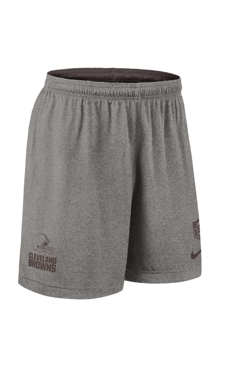 Men's Nike Brown Cleveland Browns Sideline Reversible Performance Shorts, Alternate, color, Brown