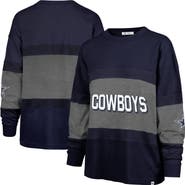 '47 Women's '47  Navy Dallas Cowboys Breezyway Archive Long Sleeve T-Shirt