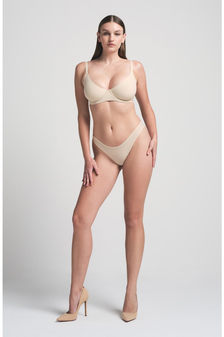 Fits Everybody Unlined Demi Bra, Alternate, color, Z/DNUSANDDNU