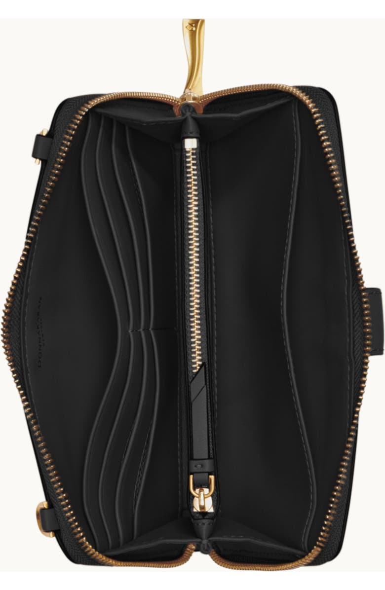 Donna Karan New York Valley Stream Wallet, Alternate, color, Black/Gold
