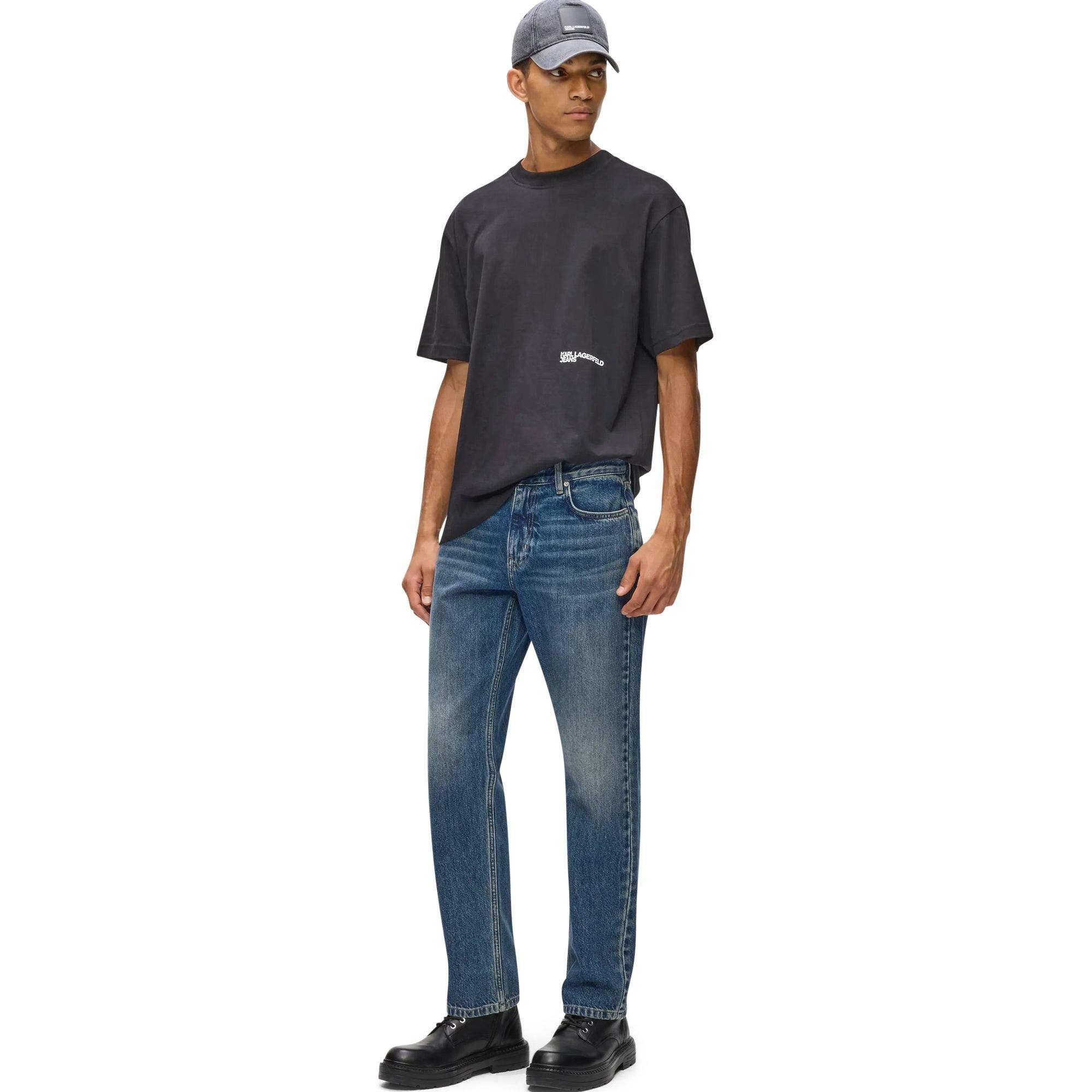Karl Lagerfeld Jeans Men's Blue Straight Leg Jeans (Men) | Nordstrom