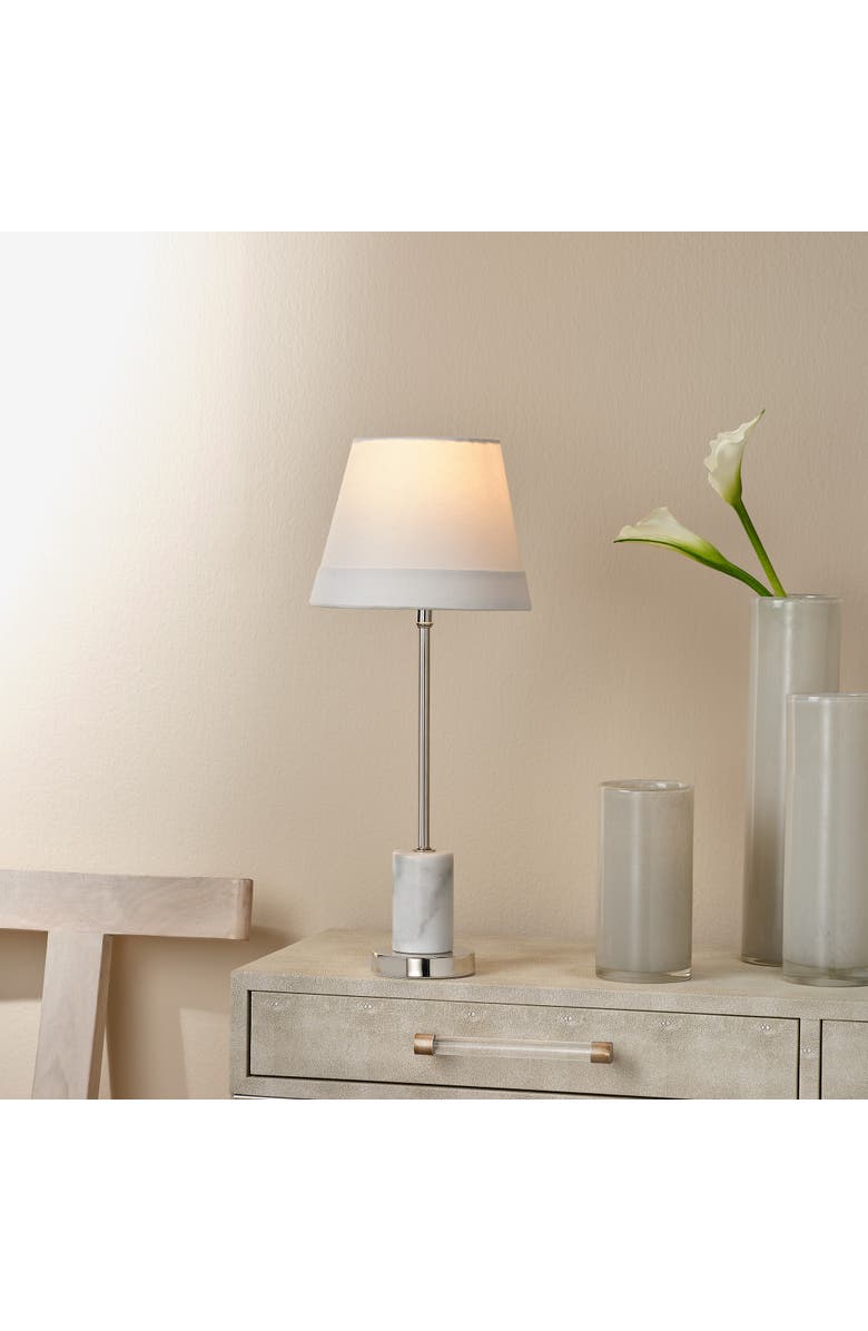 JAMIE YOUNG Darcey Marble Table Lamp, Alternate, color, White