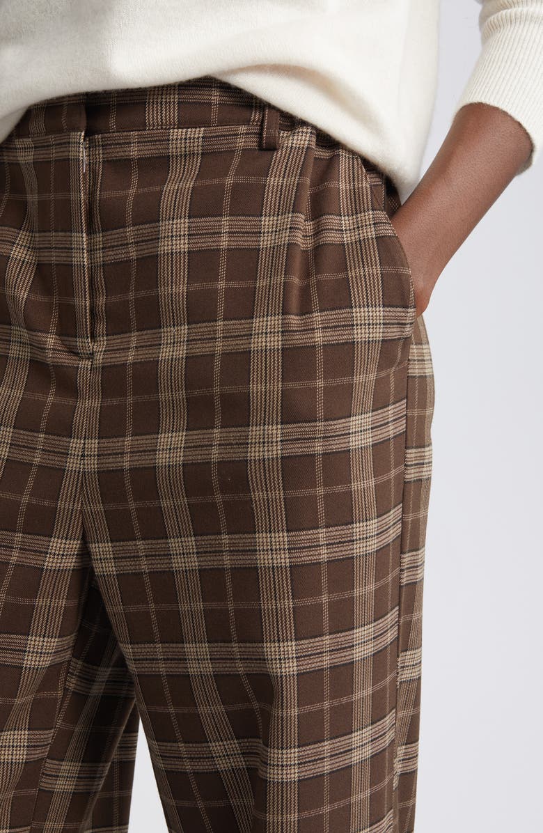 Treasure & Bond Drapey Plaid Pants, Alternate, color,