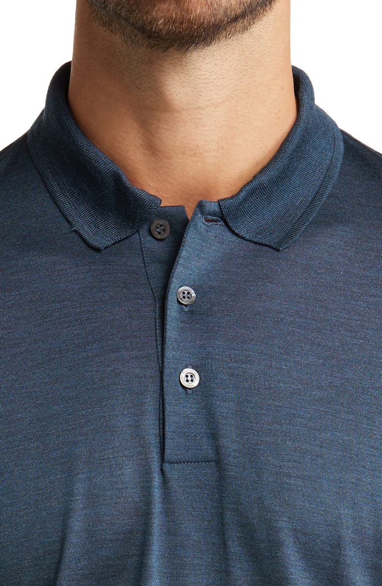 Canali Silk Long Sleeve Polo, Alternate, color, 