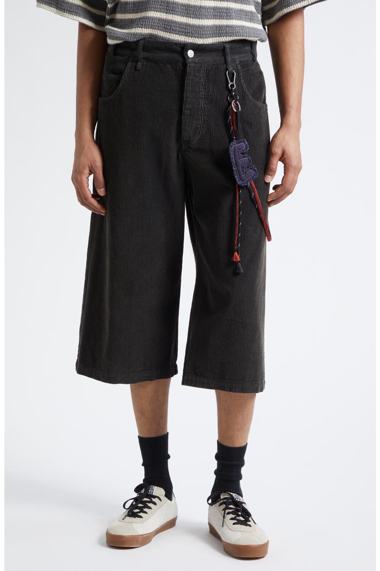 Long Corduroy Shorts, Main, color, PETROL FADE OUT