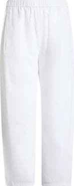 Eileen Fisher Stretch Organic Cotton & Organic Linen Ankle Lantern Pants