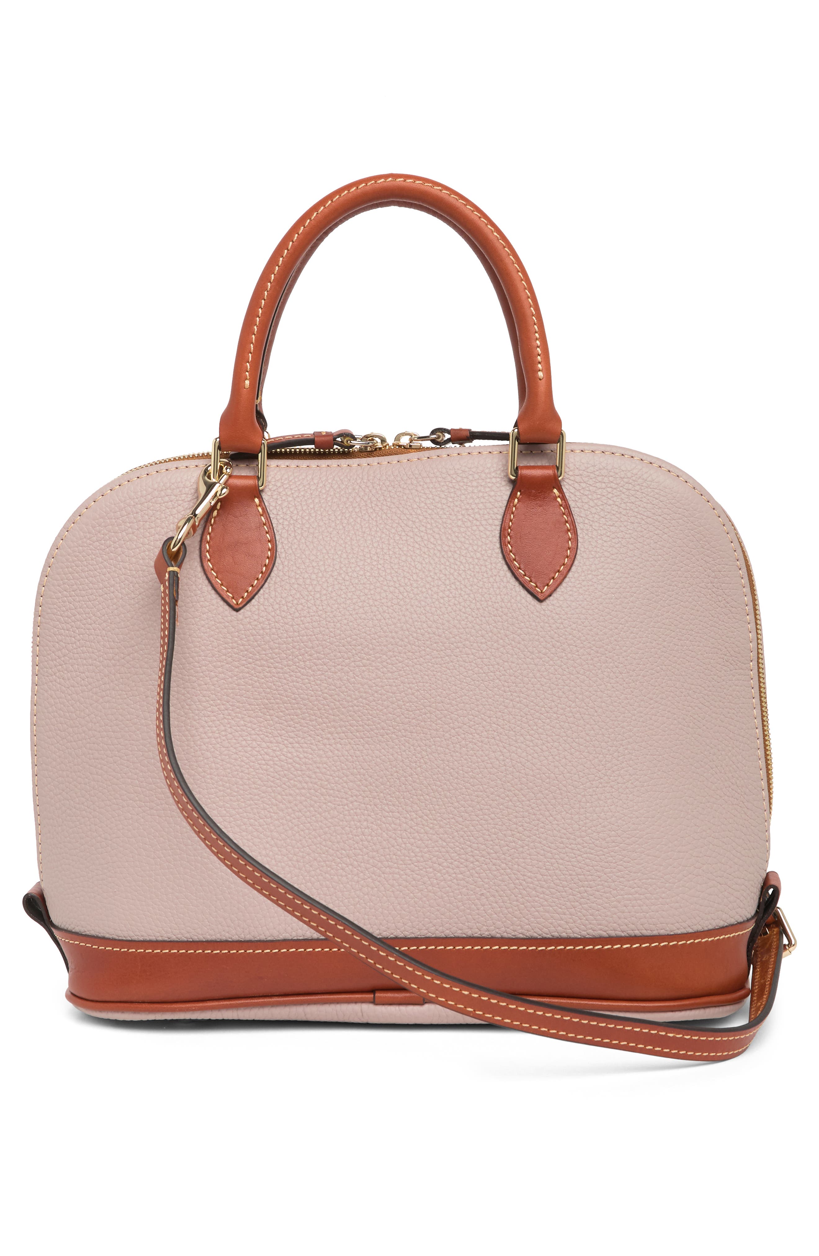 Dooney & Bourke 'Pebble Grain Collection' Water Repellent Leather Zip Satchel, Alternate, color, 