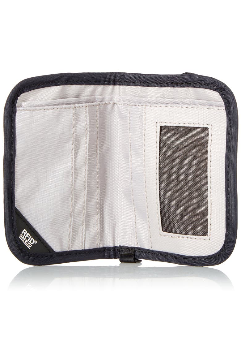 RFIDsafe V50 Anti Theft RFID Blocking Compact Wallet Black, Alternate, color, Black